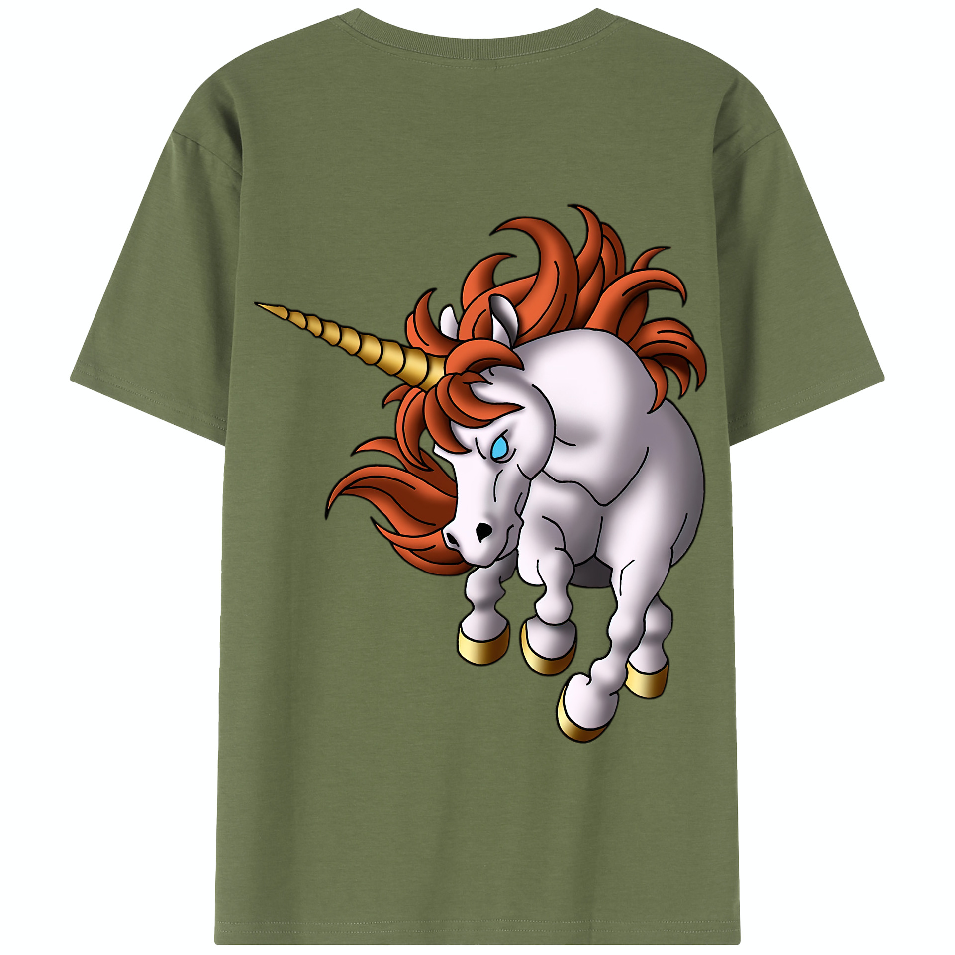 （画像用） ドラゴンクエスト Doragon Kuesuto Dragon Quest 綿100％半袖Tシャツ（背面プリント）